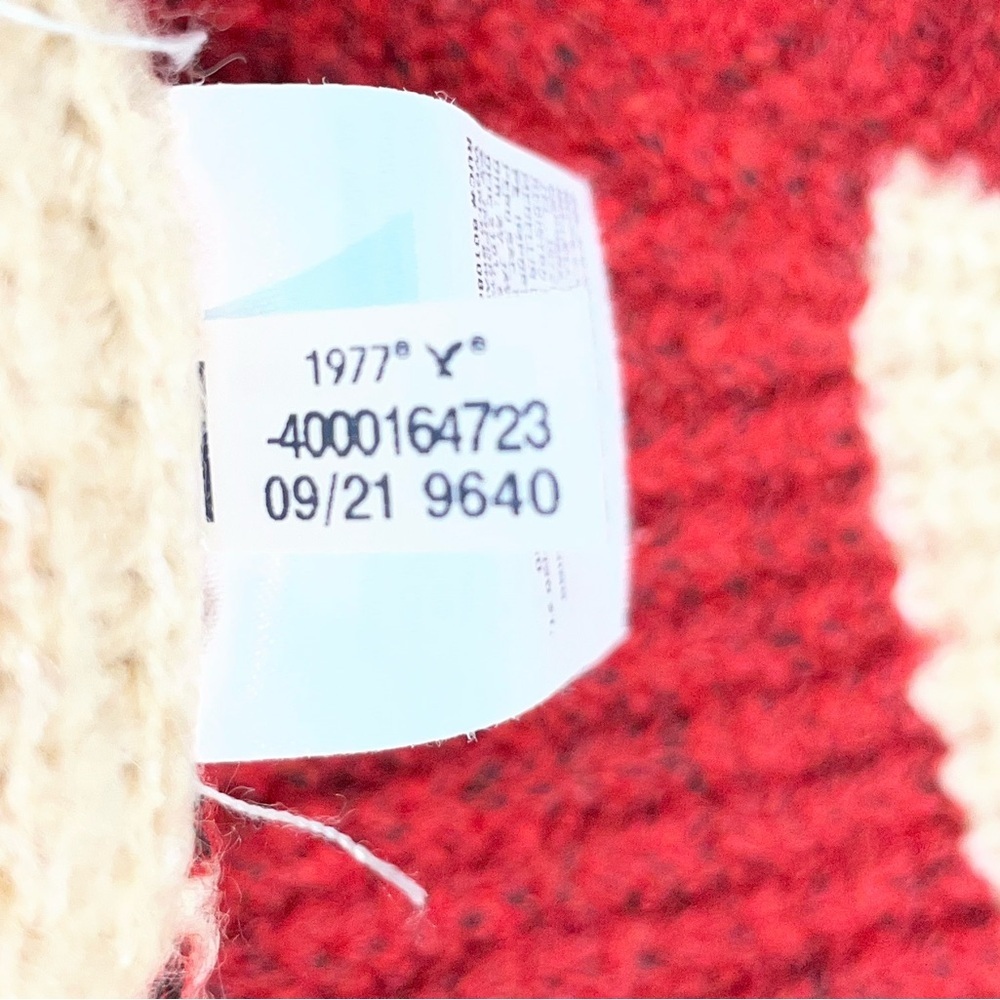 American Eagle Outfitters Red and Cream Wide-Stripe V-Neck Cardigan Size: XS - Picture 5 of 7